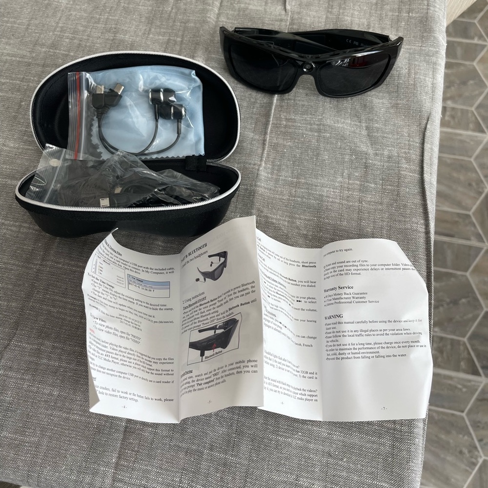 Camera Bluetooth sunglasses